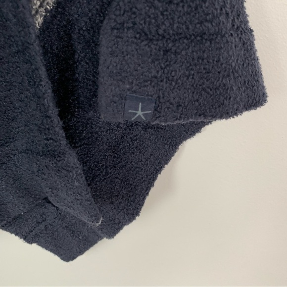 Barefoot Dreams Cozy Chic Lite Navy Blue Cardigan with Hood Size XS/S - Picture 5 of 8